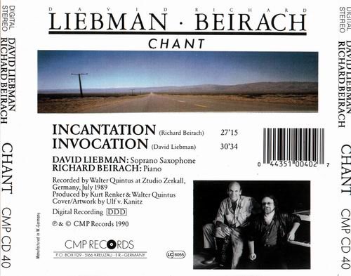 David Liebman and Richard Beirach - Chant (1990)