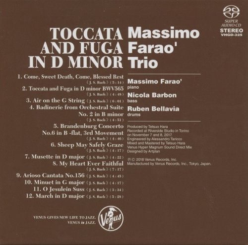 Massimo Farao Trio - Play Bach: Toccato And Fuga In D Minor (2018) [SACD]