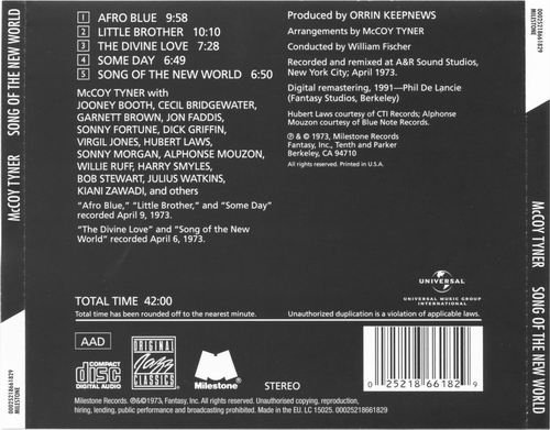 McCoy Tyner - Song Of The New World (1973)