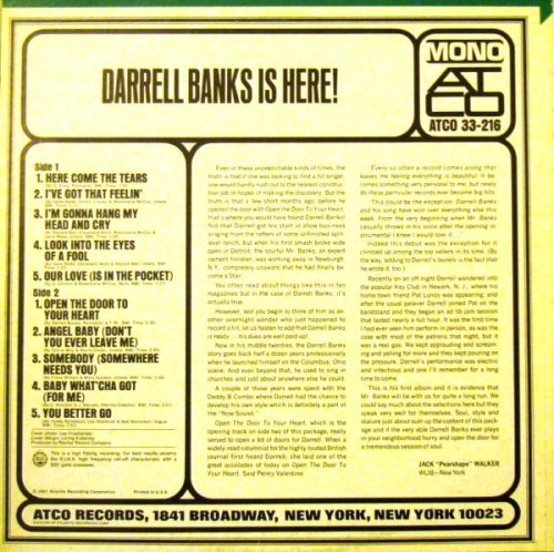 Darrell Banks - Darrell Banks Is Here! (1968) LP