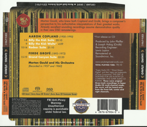 Morton Gould and His Orchestra, Aaron Copland - Billy The Kid, Rodeo; Ferde Goufre: Grand Canyon Suite (2005) [SACD]