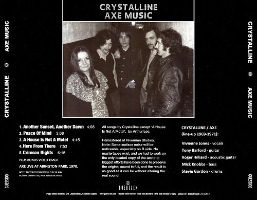 Crystalline - Axe Music (Reissue, Remastered + Video) (1970/2012)