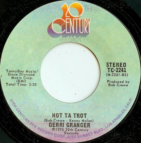 Gerri Granger ‎- Can't Take My Eyes Off You (1975) [Vinyl, 7" US]