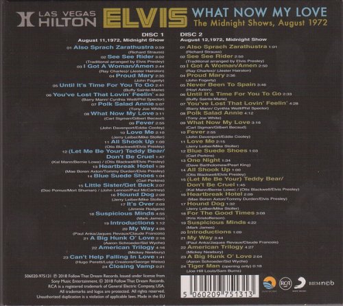 Elvis Presley - What Now My Love (The Midnight Shows, August 1972) (2018)