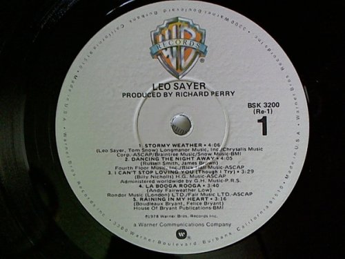 Leo Sayer - Leo Sayer (1978) LP