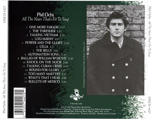 Phil Ochs - All the News That's Fit to Sing (Reissue) (1964/1988)