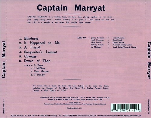 Captain Marryat - Captain Marryat (Reissue) (1974/2010)