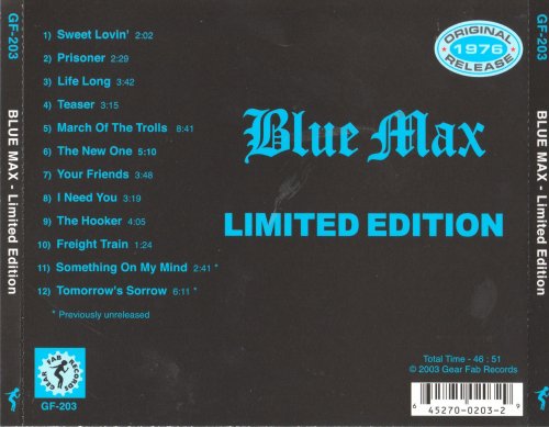 Blue Max - Limited Edition (Reissue) (1976/2003)