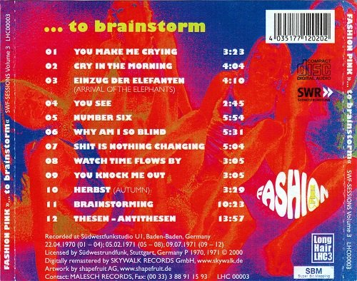 Fashion Pink - To Brainstorm (SWF-Sessions Volume 3) (Reissue) (1968/2000)