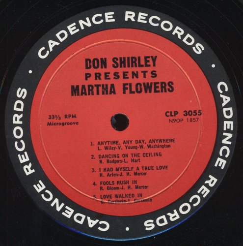 Don Shirley Presents Martha Flowers (1962) LP