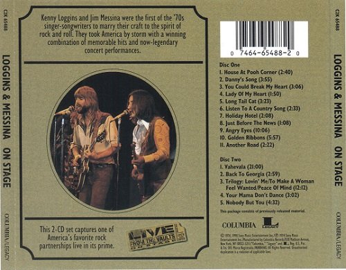 Loggins And Messina - On Stage (Reissue, Remastered) (1974/1998)