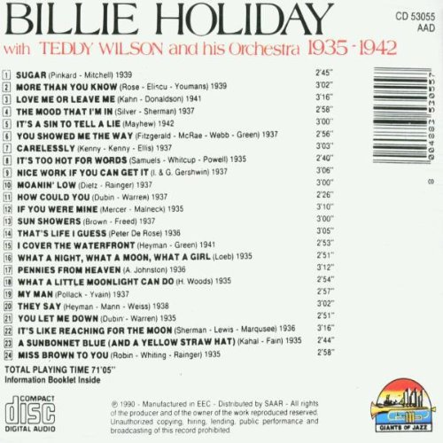 Billie Holiday - Billie Holiday with Teddy Wilson And His Orchestra (1935-1942) (1990)