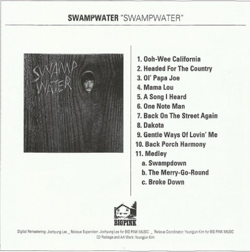 Swampwater - Swamp Water (Korean Remastered) (1971/2019)