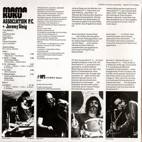 Association P.C. with Jeremy Steig - Mama Kuku (1974) [2008]