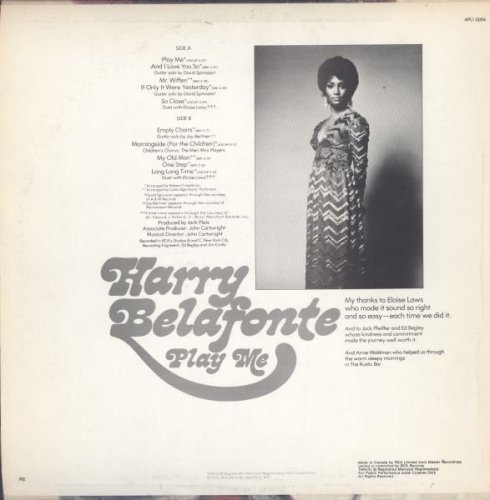 Harry Belafonte - Play Me (1973)