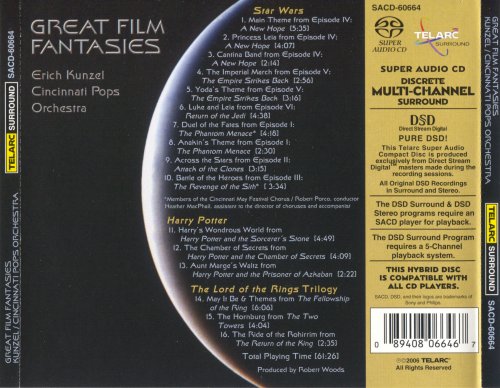 Erich Kunzel & Cincinnati Pops Orchestra - Great Film Fantasies (2006) [SACD]