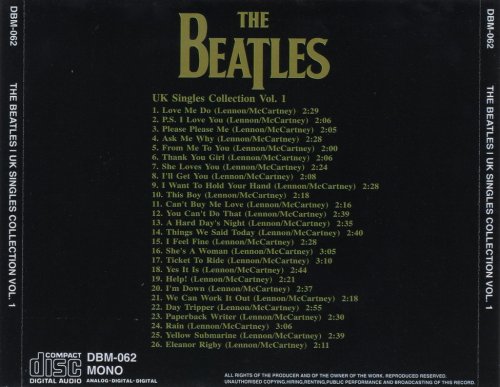 The Beatles - UK Singles Collection Vol. 1 (2005)