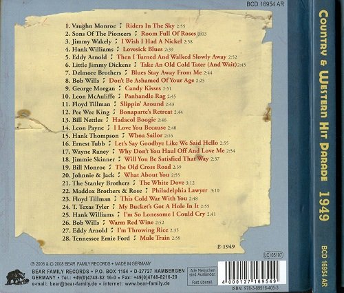 VA - Dim Lights, Thick Smoke & Hillbilly Music: Country & Western Hit Parade - 1949 (2008)