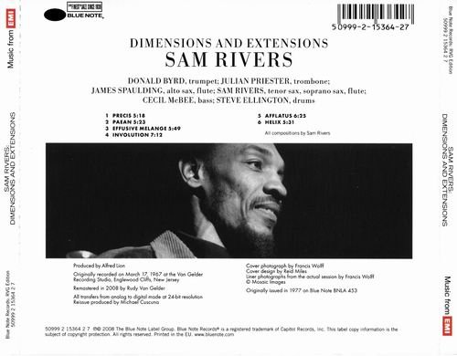 Sam Rivers - Dimensions And Extensions (1967)