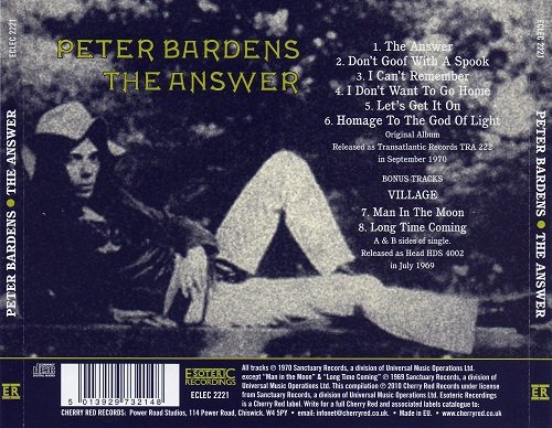 Peter Bardens - The Answer (Reissue, Remastered) (1970/2010)