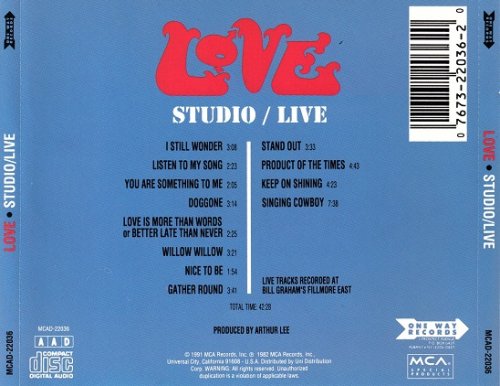 Love - Studio / Live (1991)