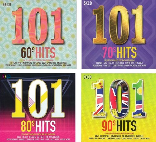 VA - 101 Hits 60-70-80-90s [20 CD] (2017)