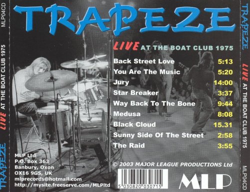 Trapeze - Live At The Boat Club (Reissue) (1975/2003)