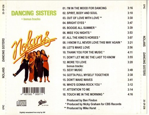 The Nolans ‎ - Dancing Sisters (Reissue) (1980/2016)