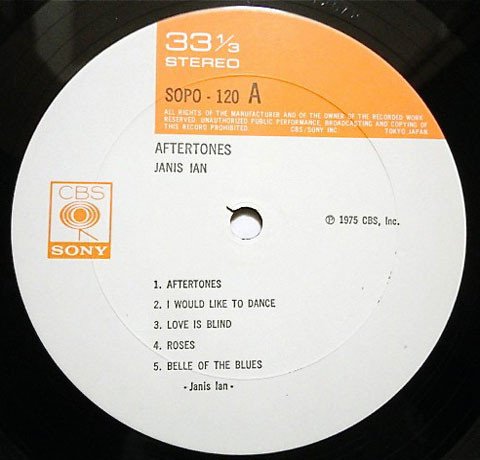 Janis Ian - Aftertones (Japan 1976) LP