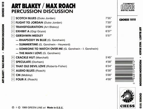 Max Roach, Art Blakey - Percussion Discussion (1989)  Flac