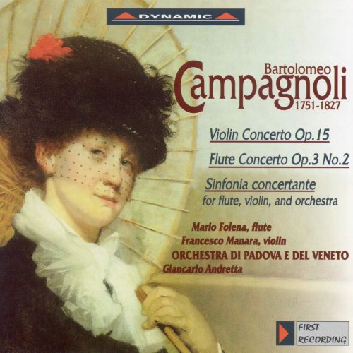 Mario Folena,Francesco Manara,Orchestra di Padove e del Veneto - Campagnoli: Violin Concerto, Flute Concerto, Sinfonia Concertante (1998)