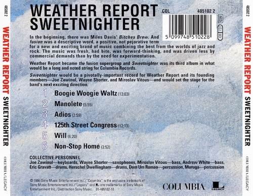 Weather Report - Sweetnighter (1973) CD Rip