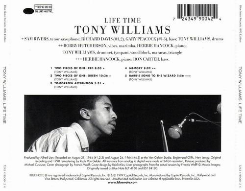 Tony Williams - Life Time (1964) CD Rip