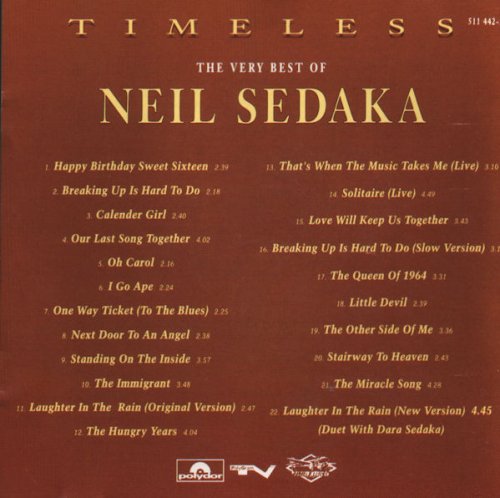 Neil Sedaka - Timeless (The best of Neil Sedaka) (1991)