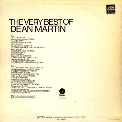 Dean Martin - The Very Best Of (1972) LP