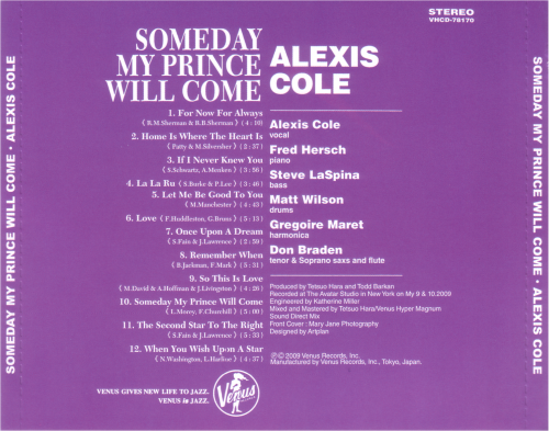 Alexis Cole - Someday My Prince Will Come (2010)