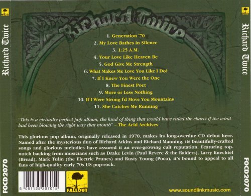 Richard Twice - Richard Twice (Reissue) (1970/2007)