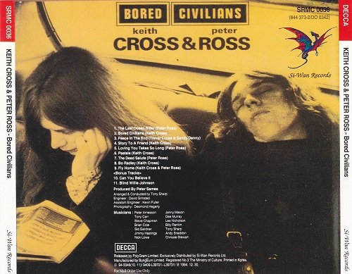 Keith Cross, Peter Ross - Bored Civilians (Reissue) (1972/1997)