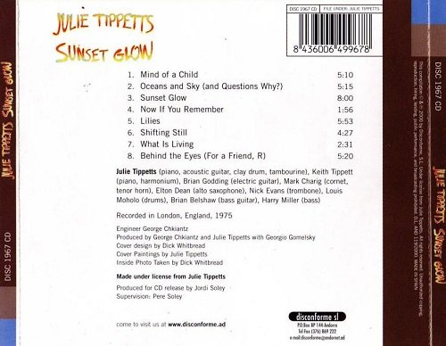 Julie Tippetts ‎– Sunset Glow (Reissue, Remastered) (1975/2000)