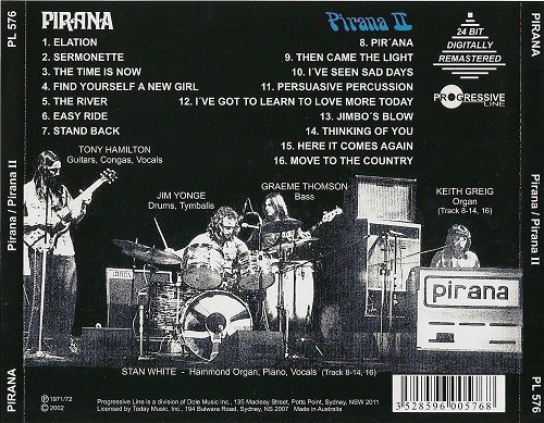 Pirana - Pirana / Pirana II (Reissue, Remastered) (1971-72/2002)