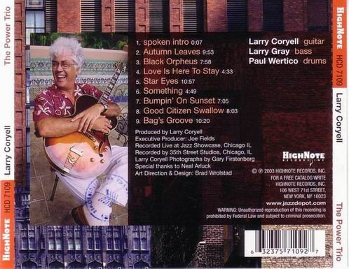 Larry Coryell - The Power Trio:Live In Chicago (2003) CD Rip