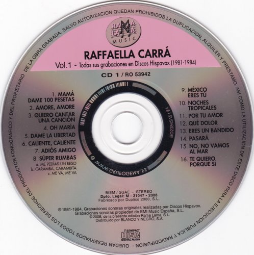 Raffaella Carra - Todas sus grabaciones en Discos Hispavox (1981-1984) (2008)