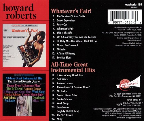 Howard Roberts - Whatever's Fair! `66 / All-Time Great Instrumental Hits `66 (2001)