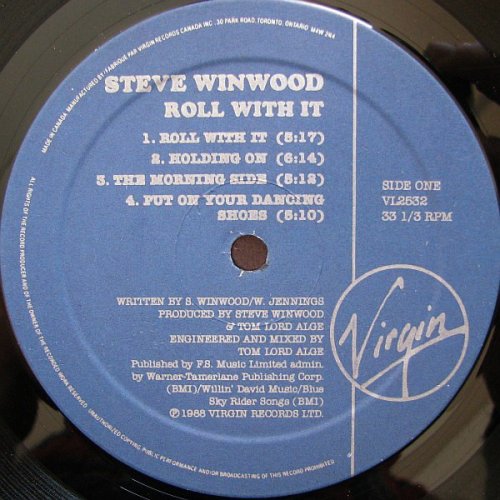 Steve Winwood - Roll With It (1988) LP
