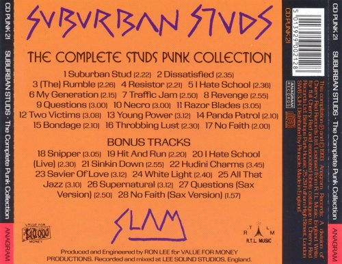 Suburban Studs - Slam: The Complete Studs Punk Collection (Remastered) (1978/1993)