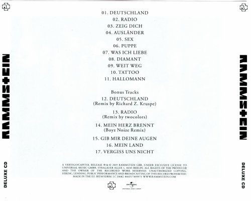 Rammstein - Rammstein (2019) [Deluxe Edition]