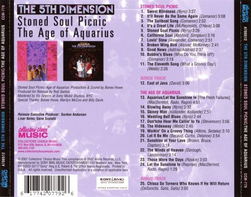 The 5th Dimension - Stoned Soul Picnic / The Age of Aquarius (Reissue) (1968-69/2007)