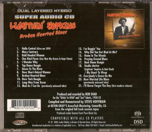 Lightnin’ Hopkins - Broken Hearted Blues (2003) [SACD]