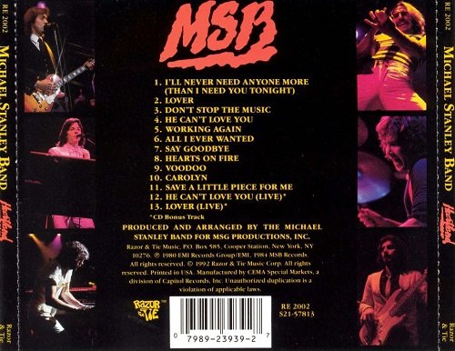 Michael Stanley Band - Heartland (Reissue) (1980/2014)