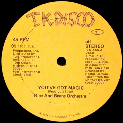 Rice And Beans Orchestra ‎- You've Got Magic / Coconut Groove (1977) [12"]